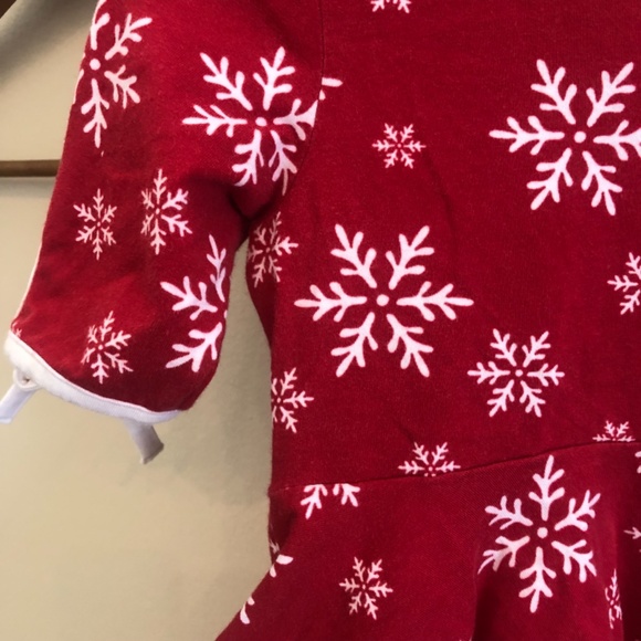 Girls Eleanor Rose snowflake dress - Picture 5 of 6